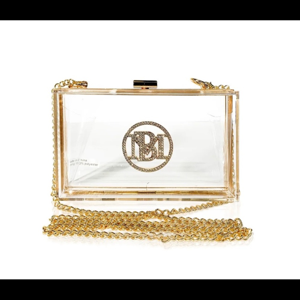 Badgley Mischka Transparent Clear PVC Evening Bag